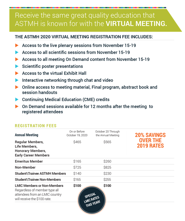 Astmh 2025 Annual Meeting Registration Cami Kirbee